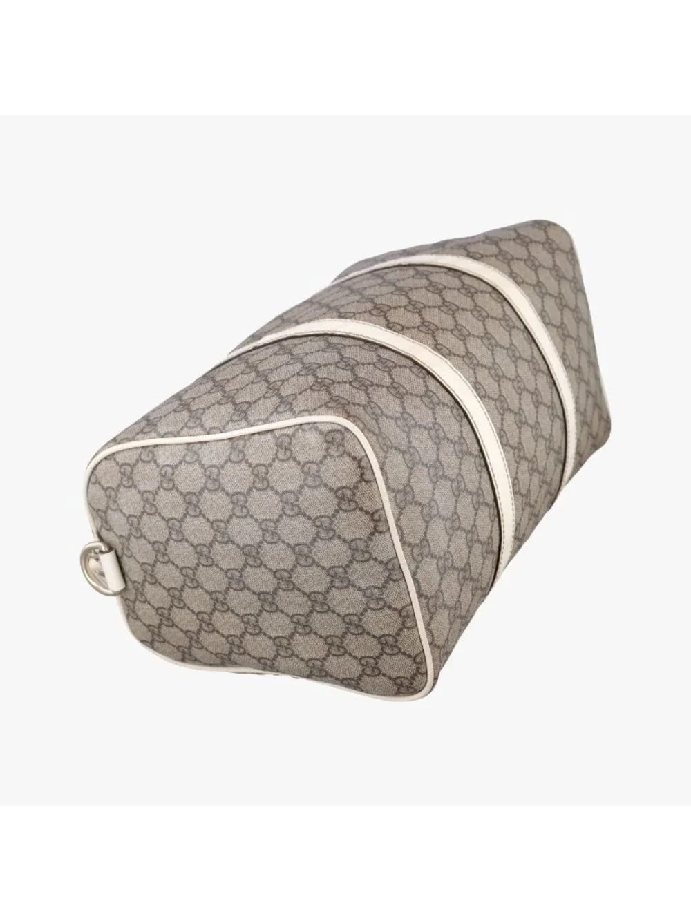 Gucci GG Plus Joy Supreme Beige White Leather Handbag
